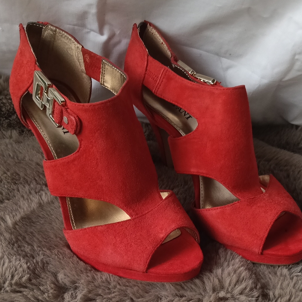 Alfani Red Suede Heels